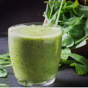 Banana , Baby Spinach and  Peas Smoothie